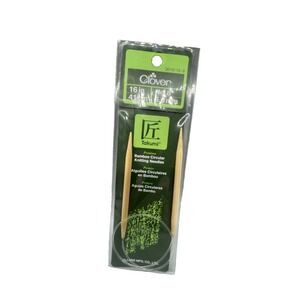 Takumi Clover Bamboo Circular Knitting Needles 16" Size 6/4mm